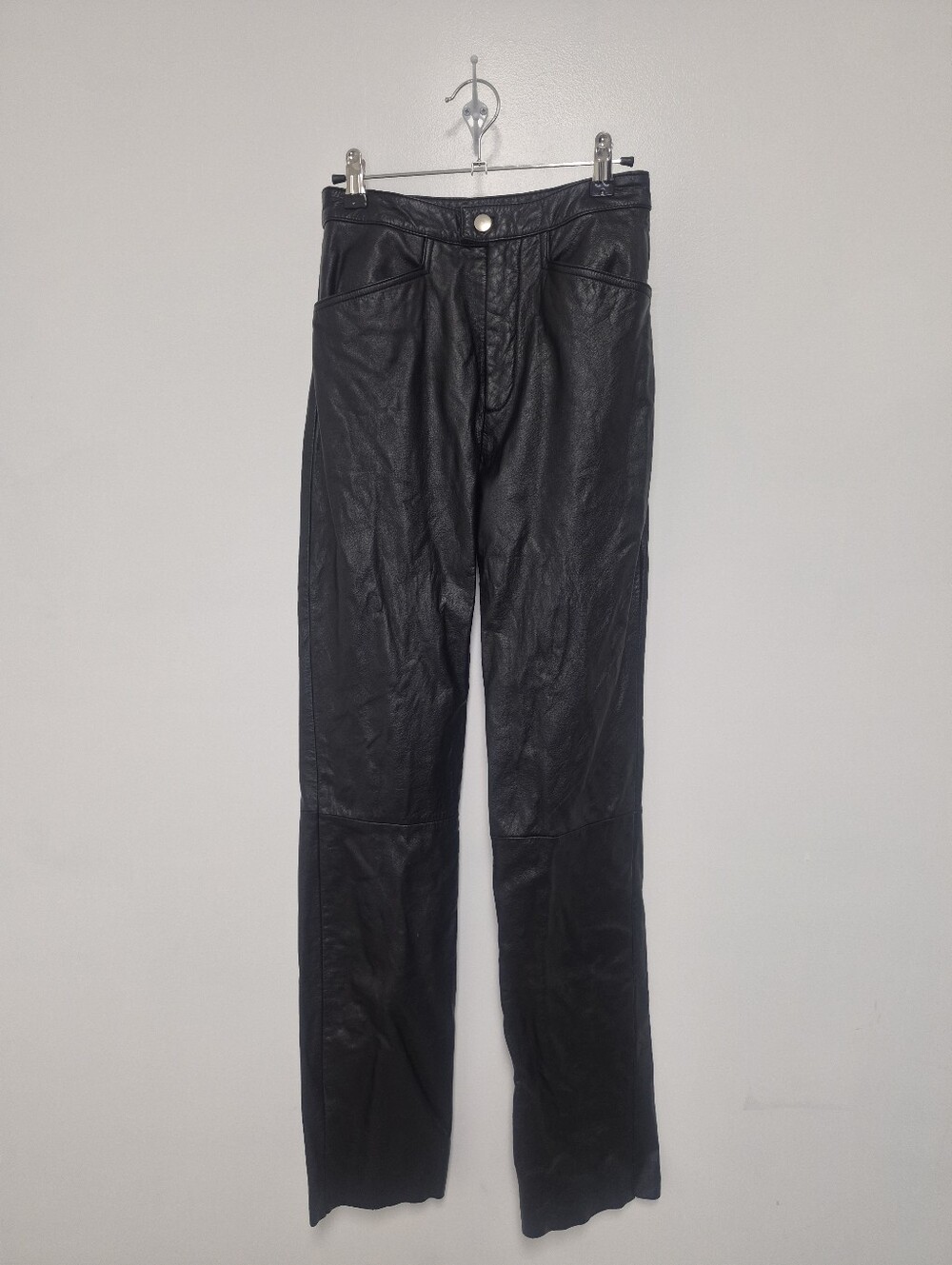 Ms. Maxima 100% Leather Black Pants sz 2